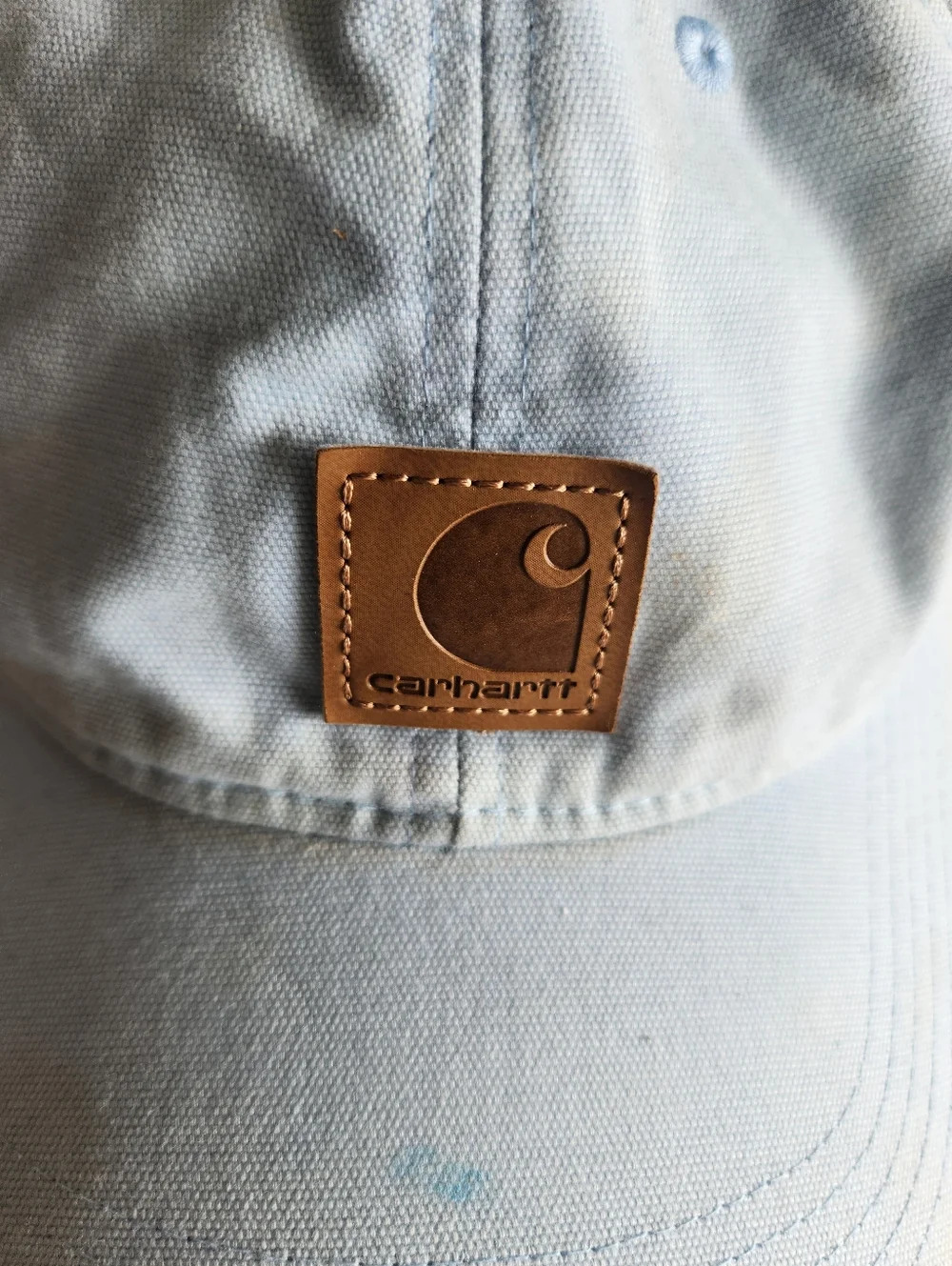 (2) Carhartt Patch Logo Adjustable Baseball Hats Caps Lot Workwear Outdoor